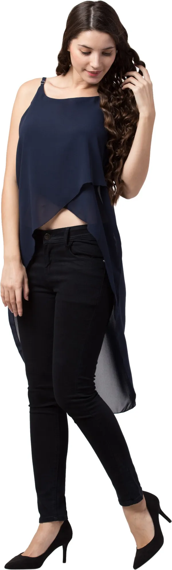 Casual_Sleeveless_Solid_Women_Dark_Blue_Top